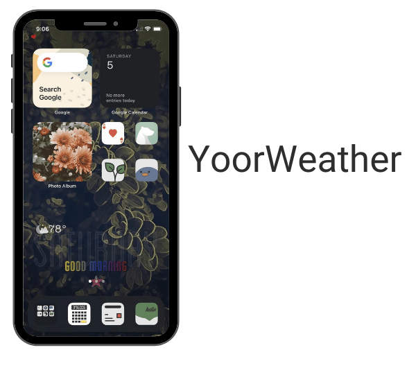 YoorWeather is an iOS customization tweak for iOS 15.2
