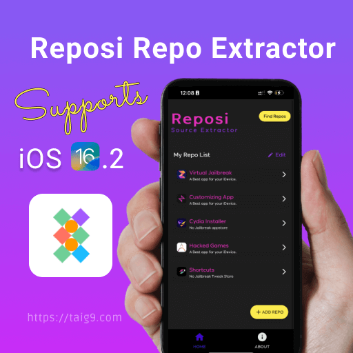 Reposi - ios 16.2 jailbreak and cydia repo extractor