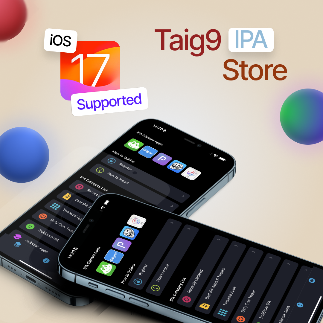 Taig9 IPA Installer / Sideload IPA for iOS 17
