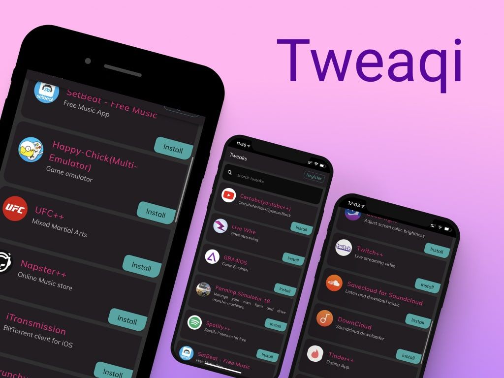Tweaqi  -  no jailbreak tweak installer for iOS 15 and below.