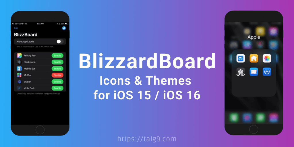 BlizzardBoard for iOS Themes