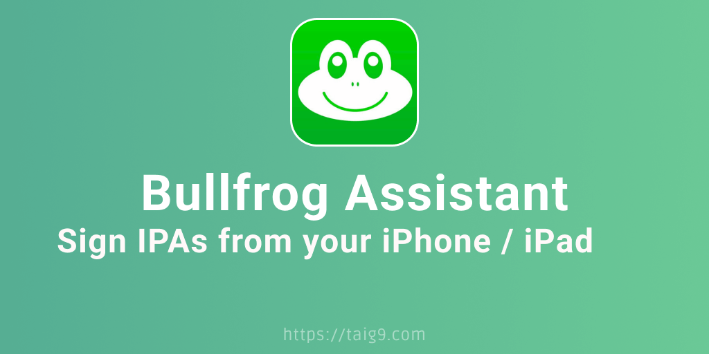 Bullfrog Assistant - Sign IPAs from iPhone / iPad